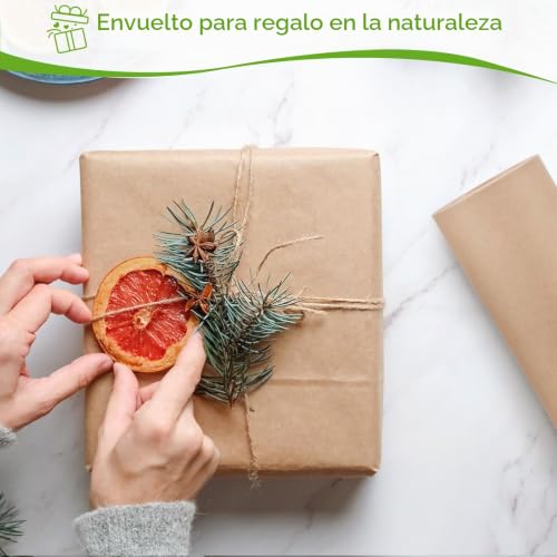 Miniatura 7 de Euqvunn Papel Kraft, Natural Y Reciclable, 30cm X 35m, 300g , Resistente A La Rotura Para Artes Y Manualidades, Rollo De Papel Kraft Para Regalos Y Relleno De Vacíos