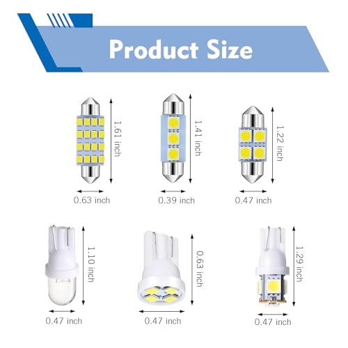 Kit de luces LED interiores para auto 42 piezas miniatura 2