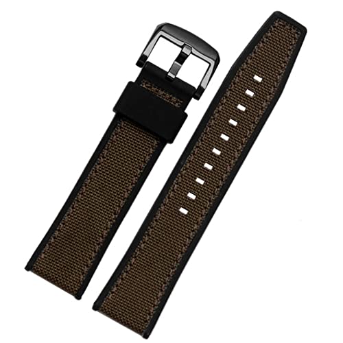 Bracelet en cuir authentique et silicone pour SRPD76K1 look élégant