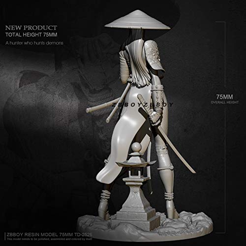 Amazon | 1/24 くノ一 女忍者 NINJA 未塗装 レジン製 組み立て キット 