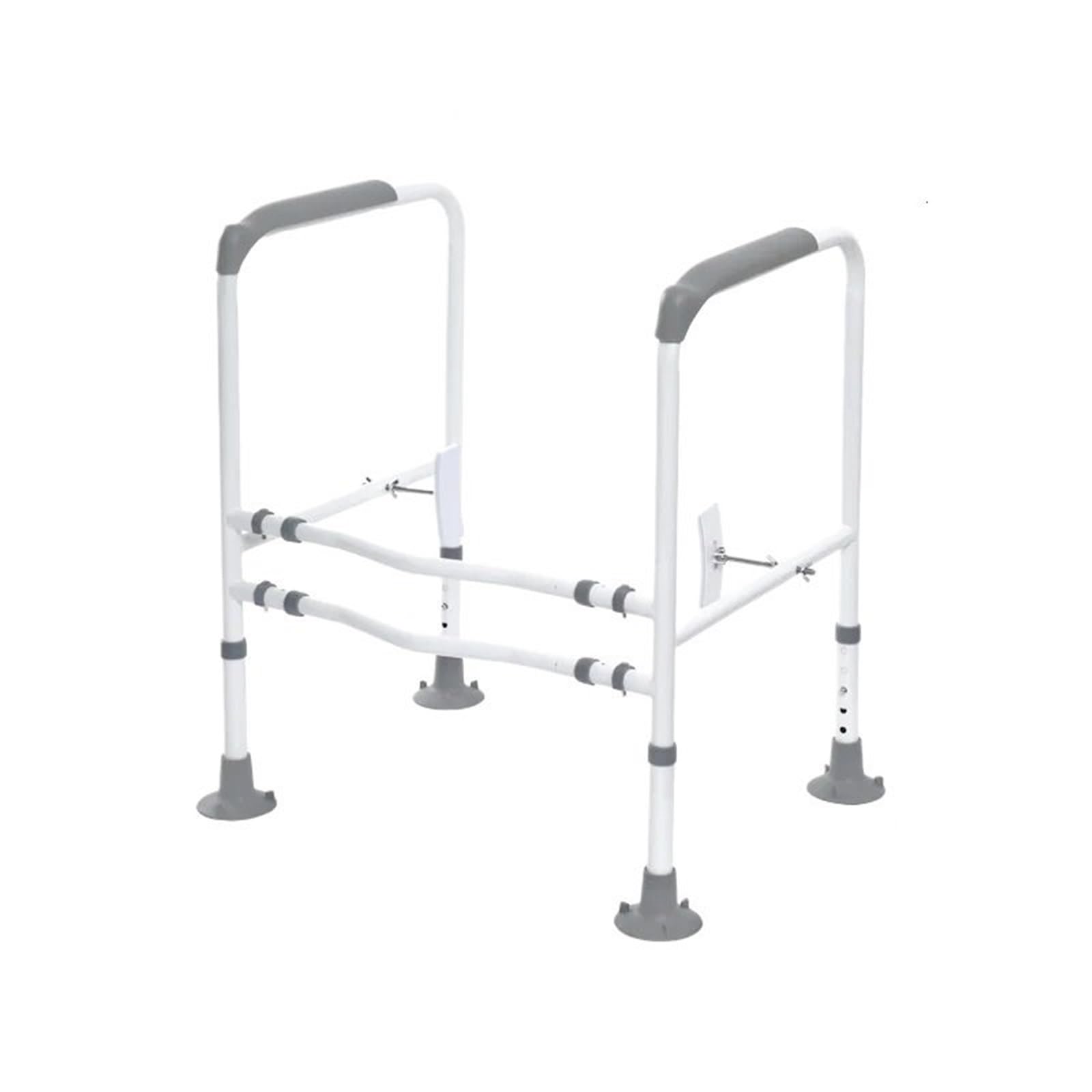 WDSOPK Bathroom ?Handles ? Toilet Armrest Frame Elderly Toilet Assist Handrail Friendly Renovation Toilet Safety Armrest Bathroom Armrest Bath Grab Bar（Grey）