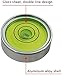 UMEI Metal Universal Horizontal Bubble Water Level Balance Bubble Level Round Bubble There are many sizes levels to choose from (25X9mm(green))