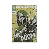 Vintage Comic Design: Showcases iconic Doomguy character in a retro, comic-style illustration Canvas Material: High-quality canvas ensures vibrant colors and durability Perfect for Bedroom Decor: Adds a bold, gaming-inspired touch to your space Unfra...