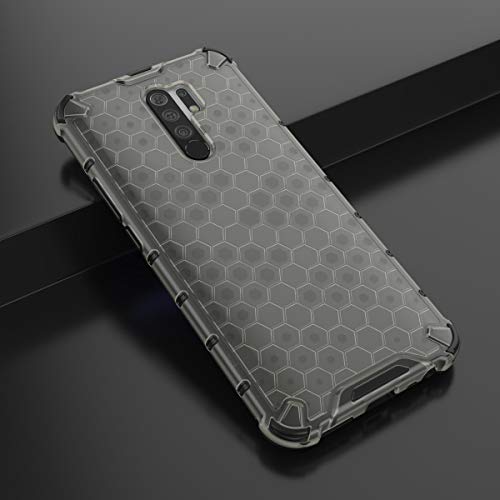 Image of Glasgow | for Poco M2 Honeycomb Pattern Back Case Cover for Poco M2 - Black