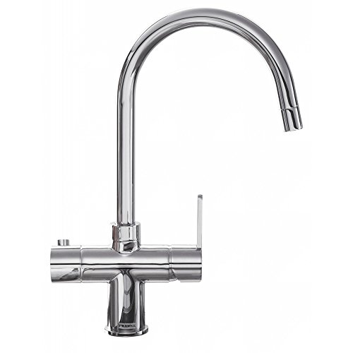 Minerva 3 in 1 Instant Hot Wasserhahn in Chrom | Wasserkocher Wasserhahn 1190474419 komplett mit Tank