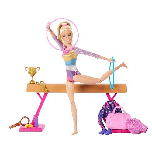 Barbie Turnspaß -Spielset mit Schwebebalken und über 10 thematisch...