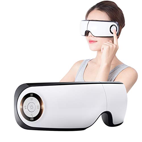 Electric Eye Massager with Heat Music Air Compress Vibration Rechargeable Temple Massager Eye