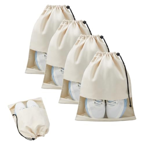 4 Pcs TPU Window Shoe Bags