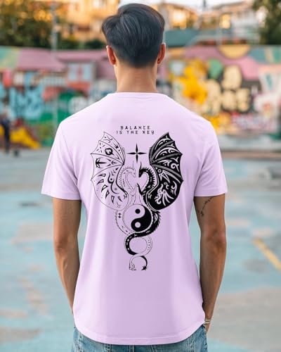 Image of Bewakoof Men's Typography Regular Fit Half Sleeve Round Neck Pure Cotton T-Shirt