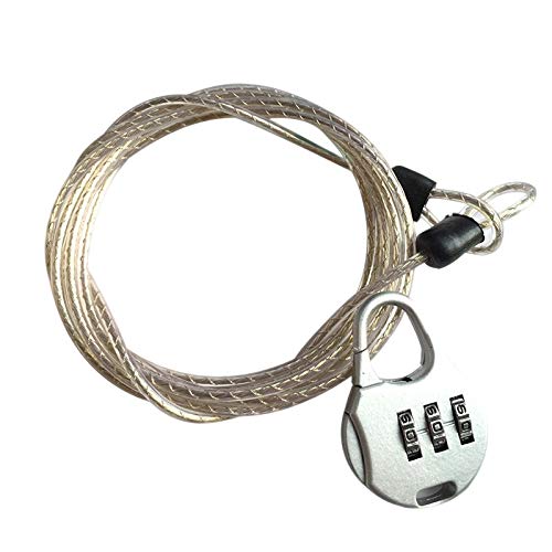 Cadenas de vélo à code et câble en acier sécurité bagages