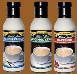 Walden FarmsHazelnut, Original Cream and French Vanilla Coffee Creamer 12 oz Bottle - Vegan, Paleo and Keto Friendly, Non-Dairy Milk Substitute, 0g Net Carbs - For Coffee, Smoothies, Shakes and More