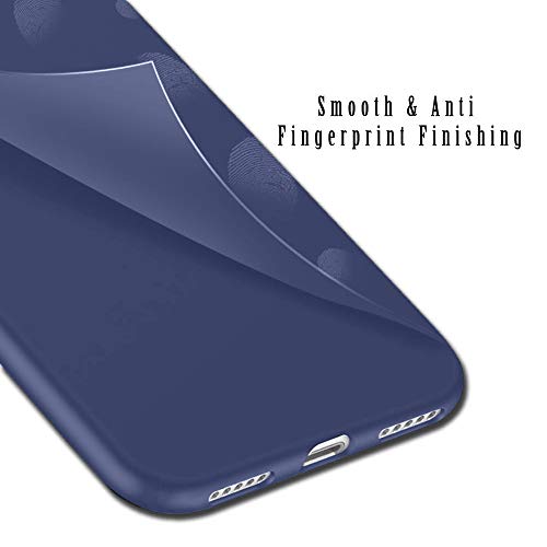 Image of TheGiftKart Sleek Back Cover Case for Redmi Note 9 | Slim Fit Protective Design | Ultra Matte Finish | Camera Protection Bump | Soft Silicon Back Cover Case (Silicone, Blue)