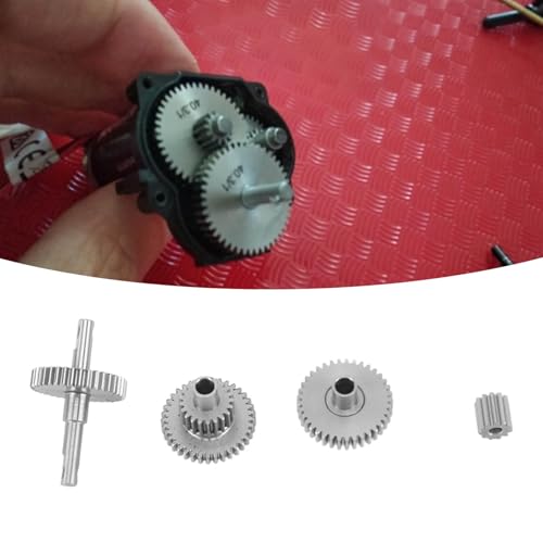 RC-Crawler-Zahnradsatz, Edelstahl, Einfache Installation, Leichtes, Pr&auml;zises RC-Getriebe f&uuml;r Traxxas TRX4M 1/18 Crawler (9,7:1)