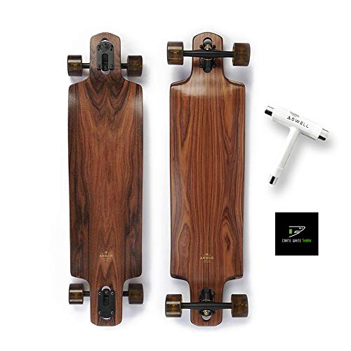 Arbor Dropcruiser Collective Flagship Series Skateboard Bundled With Swell Skate Tool + Crate White Shark Sticker #TOP1