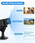 Mini Caméra, 4K Numéro WiFi Caméras de surveillance pour la sécurité de la maison/du bébé WiFi, Caméra intérieure sans fil avec montage magnétique, détection de mouvement, vision nocturne, noir foncé