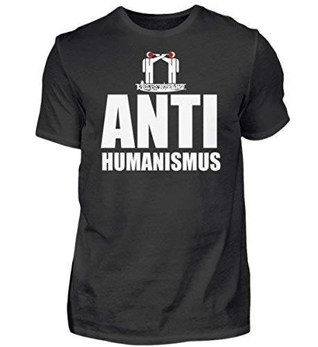 T-shirt anti-humanisme pour homme Kirchenbrand noir XL