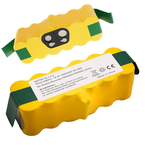 EXTRALINK Batería para iRobot Roomba 700 – Batería de Repuesto para Aspiradora 14,4V 3000mAh - Bateria Li-Ion, Larga Duración - Compatible con Roomba Recambios y Accesorios - Fácil de Instalar