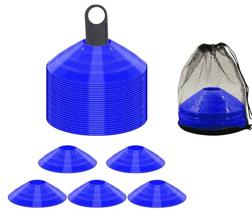 Image of Fitfix Disc Cones Set |Space Marker| - Soccer Cones for Training, Football, Kids, Sports, Field Cone MarkersPro Disc Cones Set |Space Marker| - Footbal Field Cone Marker