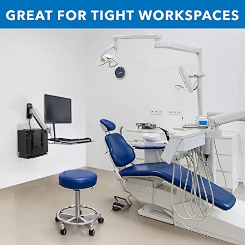 Mount-It! MI-7905 Sit Stand Wall Mount Workstation | Adjustable Height Stand Up Computer Station thumb #2