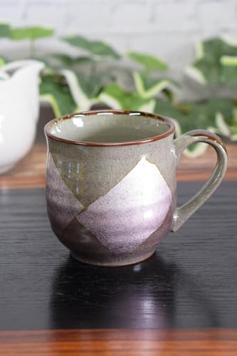 和座の蔵 おしゃれ コーヒーマグ 九谷焼 マグカップ 釉彩 パープル 陶器 高級 ブランド 食器 日本製 誕生日プレゼント 還暦祝い 古希祝い 喜寿祝い 米寿祝い ギフト