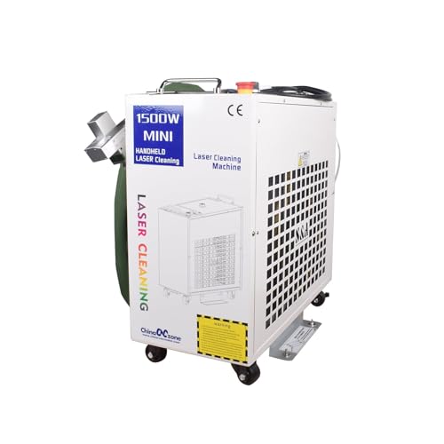 CNCZONE 1500W Handheld Fiber Laser Rust Oil, Paint Removal Cleaning Machine Relfar Double Pendulum 6 kinds of Cleaning Model