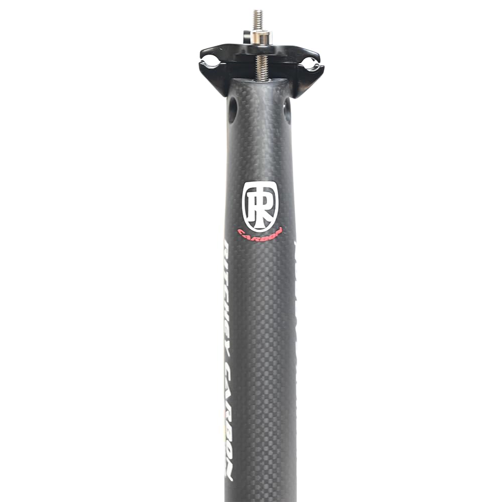 Tige De Selle Suspension Carbone X AUTOHAUX 31,8 X 350 Mm - Noire Brillant, Accessoire Vélo Léger