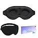 2022 optimierte Schlafmaske für Frauen und Männer, 3D- Konturdesign und 100% Lichtblockierend, kein Augendruck durch eine tiefe Kontur, optimal für Reisen oder Nickerchen