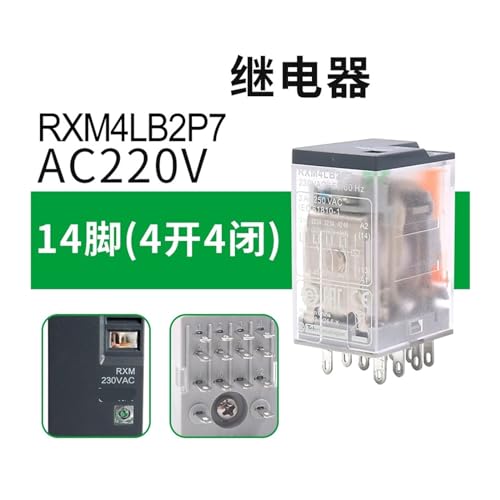 Relais électromagnétique 5A RXM2LB2BD DC 24V 8 broches pour automatisme