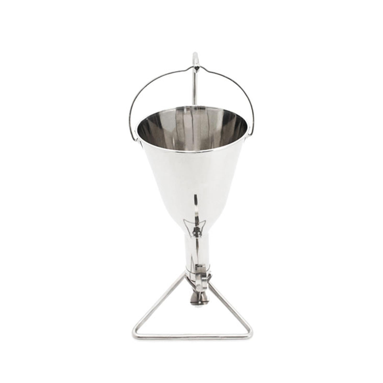 Embudo de Acero Inoxidable Dispensador de Herramienta de Repostería Dosificador para Bizcochos Cupcakes Waffles Superficie Suave Fácil de Lavar a