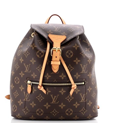 Pre-Loved Montsouris Backpack Monogram Canvas, Brown