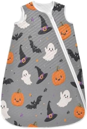 Kigai Happy Halloween Baby Sleep Sack Wearable Blanket Sleeping Bag 2-Way Zipper Soft Swaddle Transition Sack