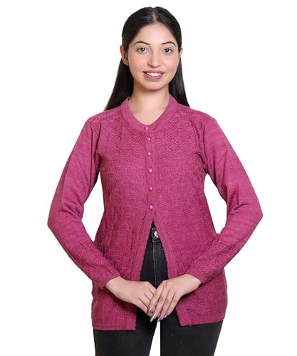 Image of Grand Line Winter wear Acrylic Lady Cardigan /Sweater for Casual and Evening outings