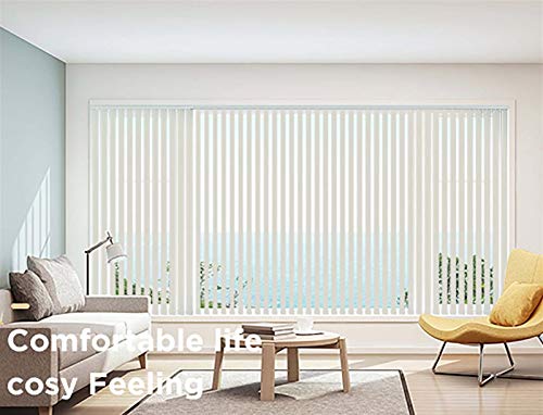 Jlxj 100% Blackout Vertical Blinds, Large Window Sun Shades 9Cm Slat Fabric Thermal Insulated Uv Protection Blind, 85Cm/105Cm/125Cm/145Cm Wide (Size : 125×140Cm(49.2"×55.1")) #TOP2