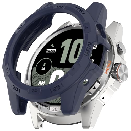 3. Protezione completa ----- La custodia avvolge strettamente l'orologio. Protegge da graffi, cadute e polvere. I ritagli precisi dei fori forniscono un facile accesso a tutti i pulsanti. Non è necessario rimuovere il braccialetto per l'installazione, né rimuovere la custodia per caricare
