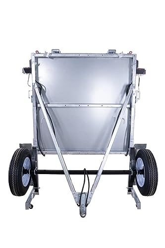 Image of DK2 - Single Axle Galvanized Folding Utility Trailer & Assembly Kit | MFT4X8G | 4 x 8-ft | 1450 lb. Payload Capacity | Coated Steel | 2 inch Coupler with Safety Chain | Folding Trailer Design