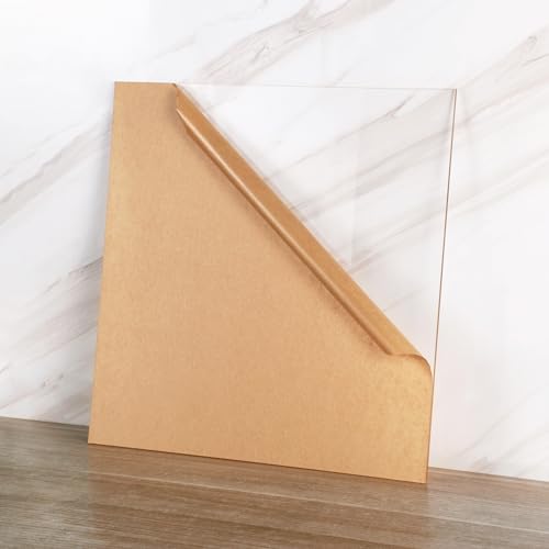 KAITELA Pack of 10 Clear Acrylic Sheet 12" x 12" Cast Plexiglass Square 1/8" Thick (3mm) Transparent Plastic Panel for Craft, Sign, Display Projects, Laser Cutting, Engraving - Image 4