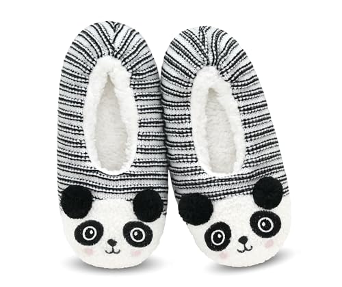 Image of DICUIRD Womens Animal Slipper Socks Non Slip Gripper House Slippers