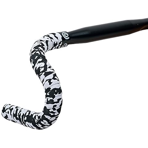 Bike Handlebar Tape Cork Plus Ribbon, Black/Grey, 1309SGR Cover