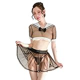 3. Mädchen Schulkleidung Stoff: Netzgarn + Stretchstrick, sehr weiches Material, keine Sorge um Kratzer auf der Haut.