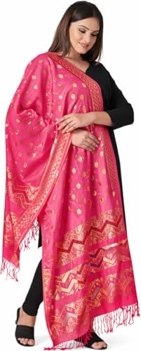 Image of Exquisite Russell Silk Zari Woven Dupatta Rani
