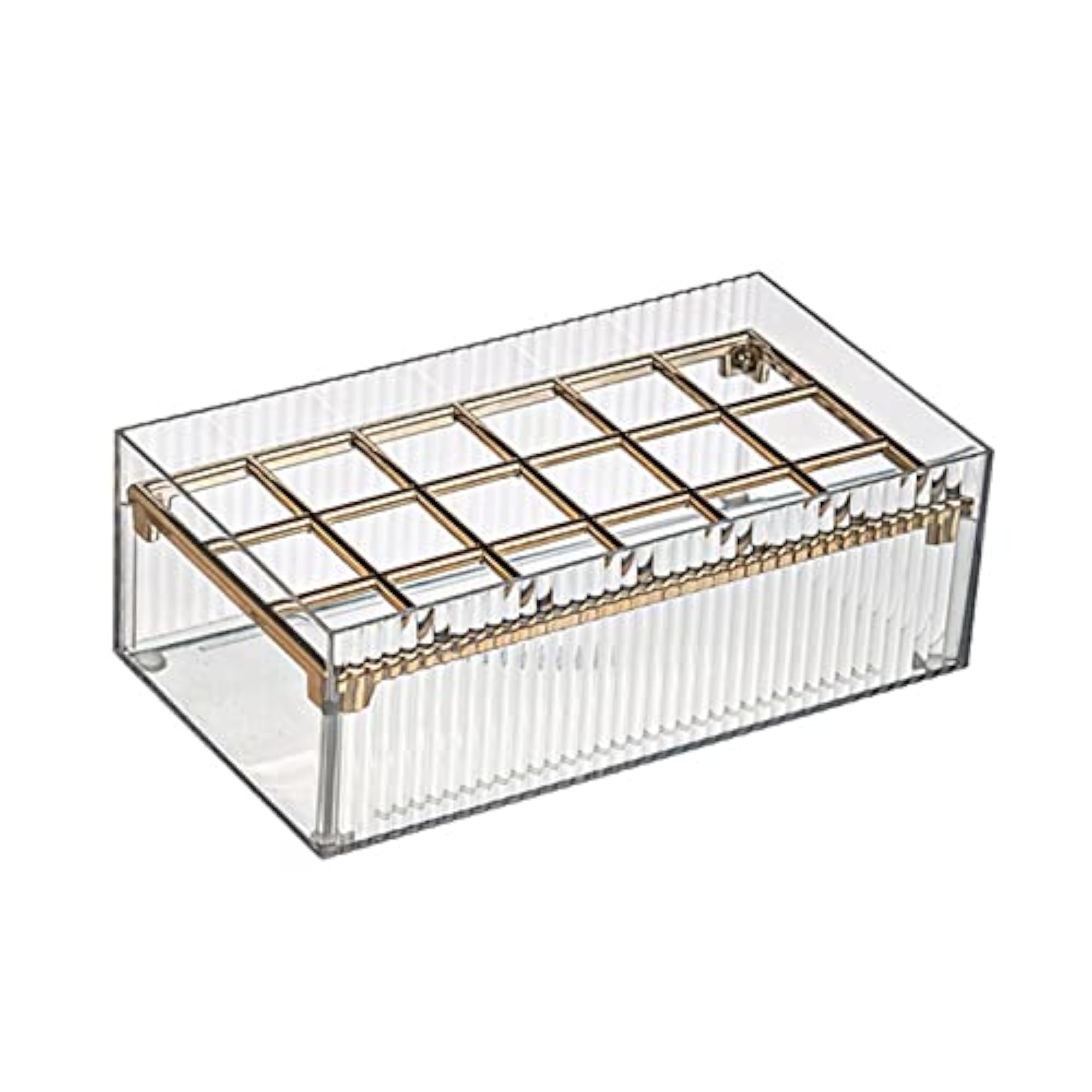 2x Clear Lipstick Case Makeup Organizer Storage Box