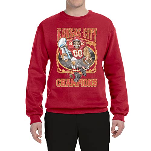 KC Hometown City World Champions KC Fantasy Football Sports Crewneck Graphic Sweatshirt3