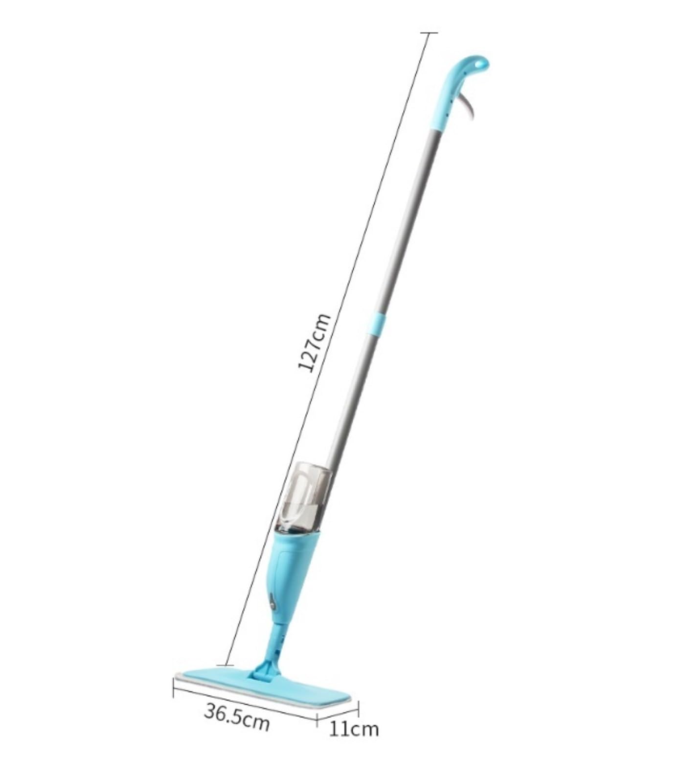 Fregona Fregona Limpiadora De Pisos Multifunción con Rociador Agua, Cabezal Plano, Herramienta Limpieza del Hogar Limpieza Suelo(Blue)