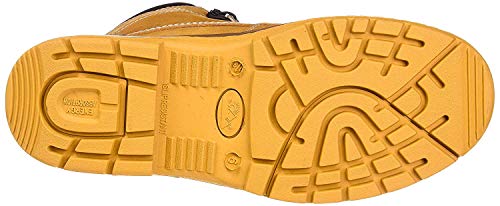 Allen Cooper Tan Shock Absorbing Nitrile Rubber Sole with DIP PU Midsole 300°C Heat Resistant Composite Toe Safety Boot, 9