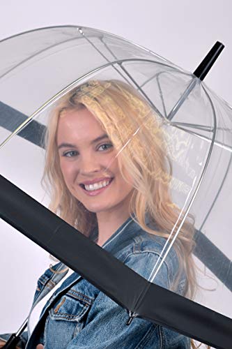 Boxed-Gifts LYSB01N4IIZVD-SPRTSEQIP Clear White Bubble Umbrella thumb #4