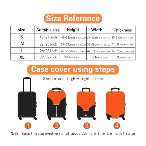 Luggage Protective Cover 18-32 Inch Stretch Fabric Dust Cover Anti-Scratch Suitcase Funda Para Maletas De Viaje for Luggage, Travelling(Retro newspaper,XL (29-32 inch))3