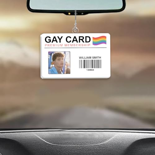 Personalized LGBT Support Hanging Ornament - Premium Lifetime Membership Gay Card. Ideal Gift for LGBTQ+ Community, Pride Celebration, Home Decor, Christmas. LGBTQ+ Supportive Ornament.