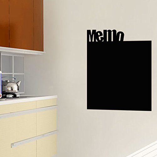 Ardesia - Adesivo da parete cancellabile motivo: lavagna nero 65 x 55 cm