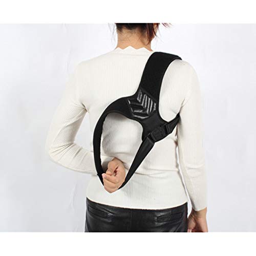 Correcteur de posture dos réglable unisexe noir confortable taille L - 6