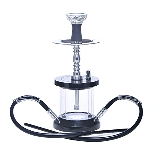 YYMMHH Wasserpfeife Acryl Doppelrohr Große Wasserpfeife Kunststoff Shisha Arabische Wasserpfeife, Für Brakah Shisha…